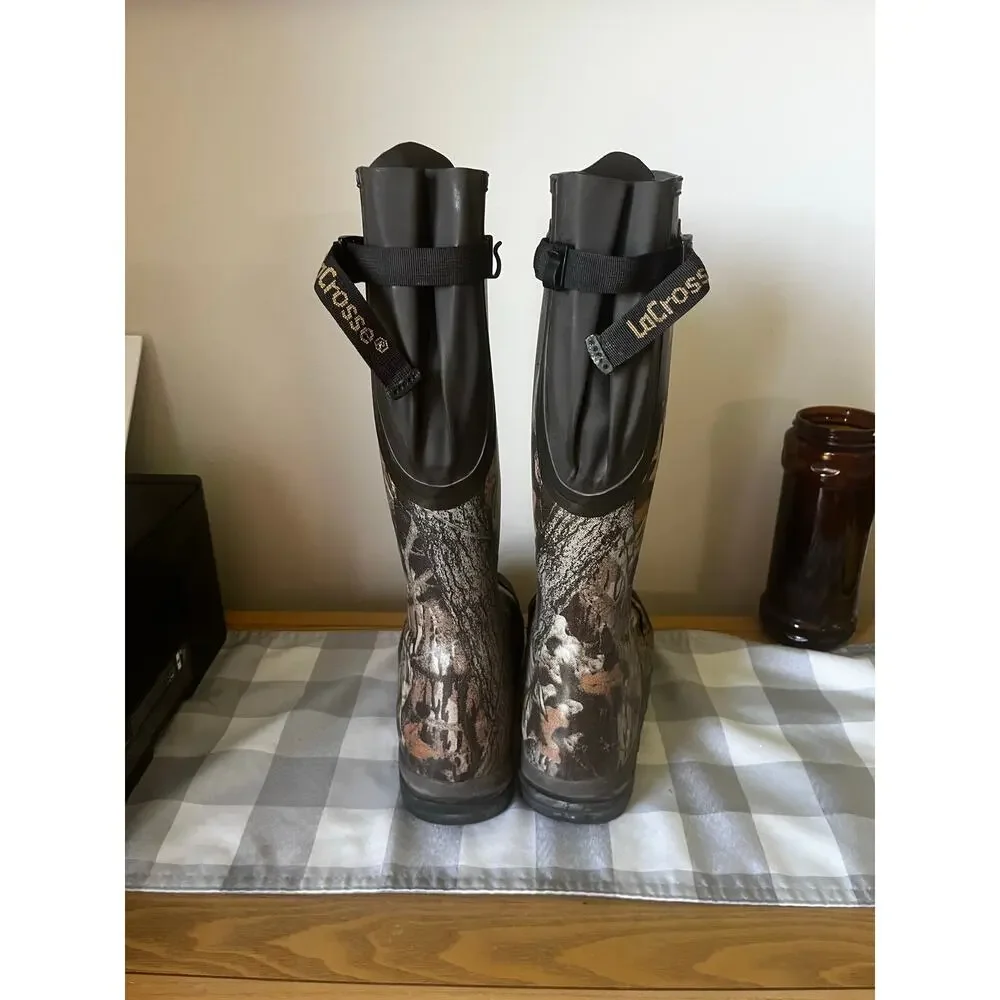 Lacrosse Camo Burly Scent Free 600mg Thinsulate Huntibg Waterproof Boots Men 10